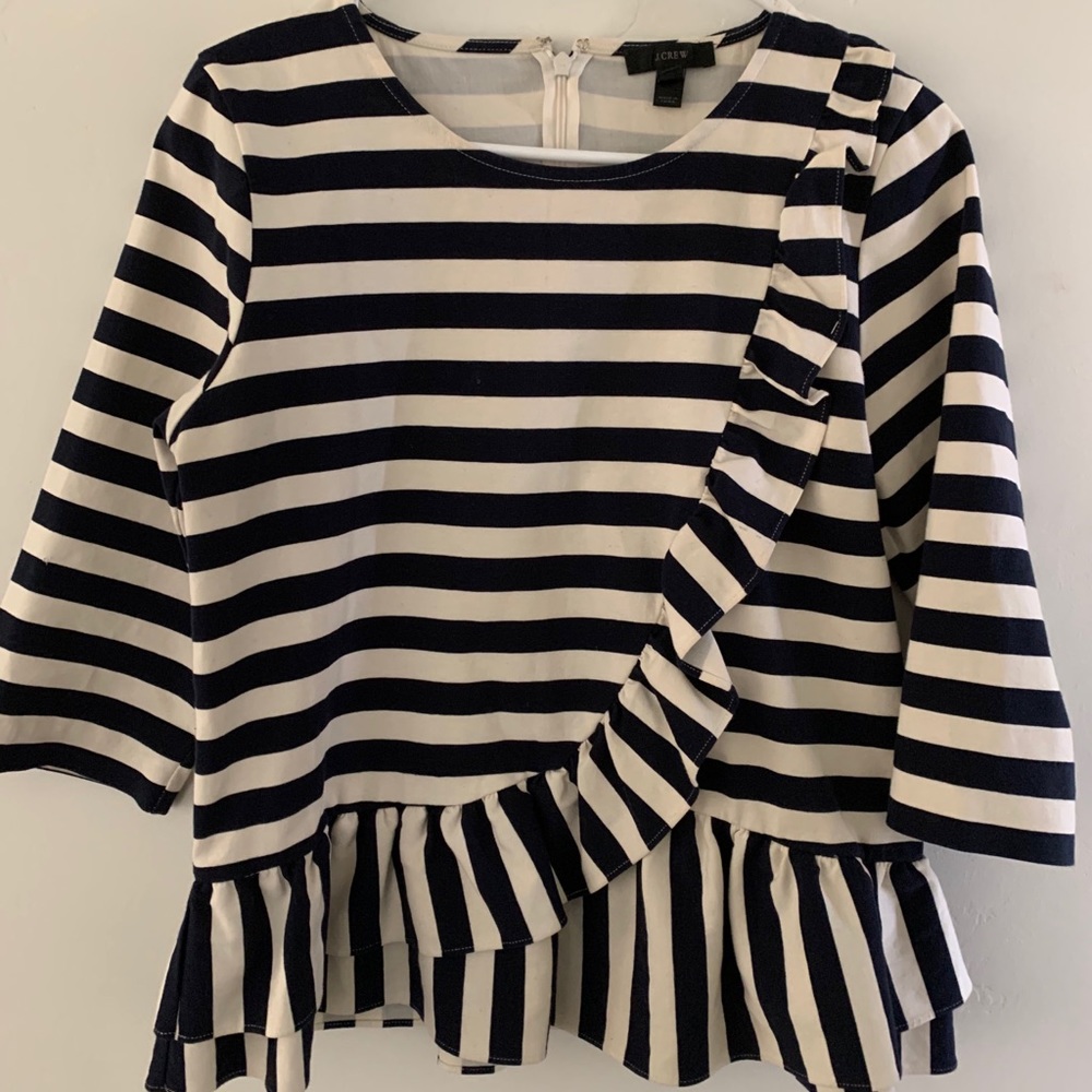 J. Crew navy blouse